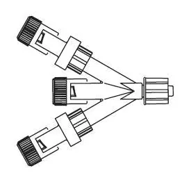 Tri-Connector Braun