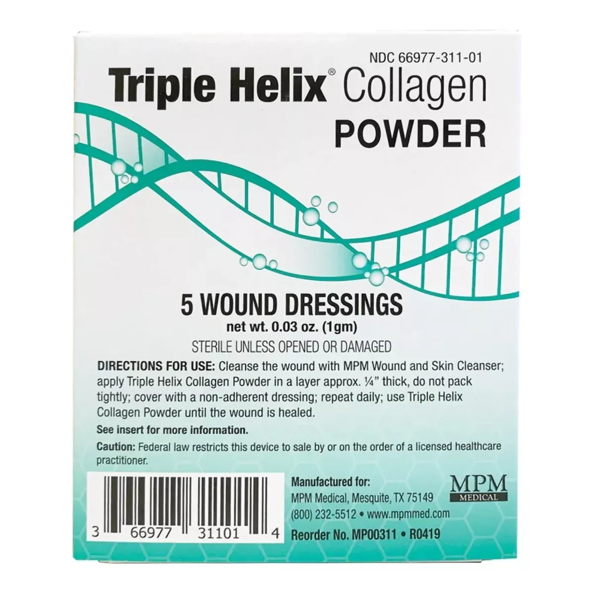 Triple Helix Collagen Powder