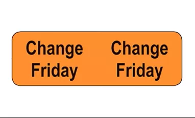Tube Change Labels/Friday H-2895-13177