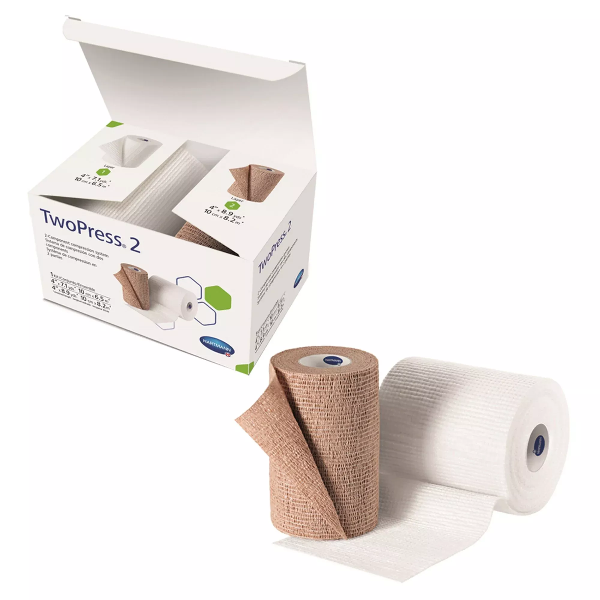 TwoPress 2 Self-adherent Closure Two-Layer Compression Bandage System