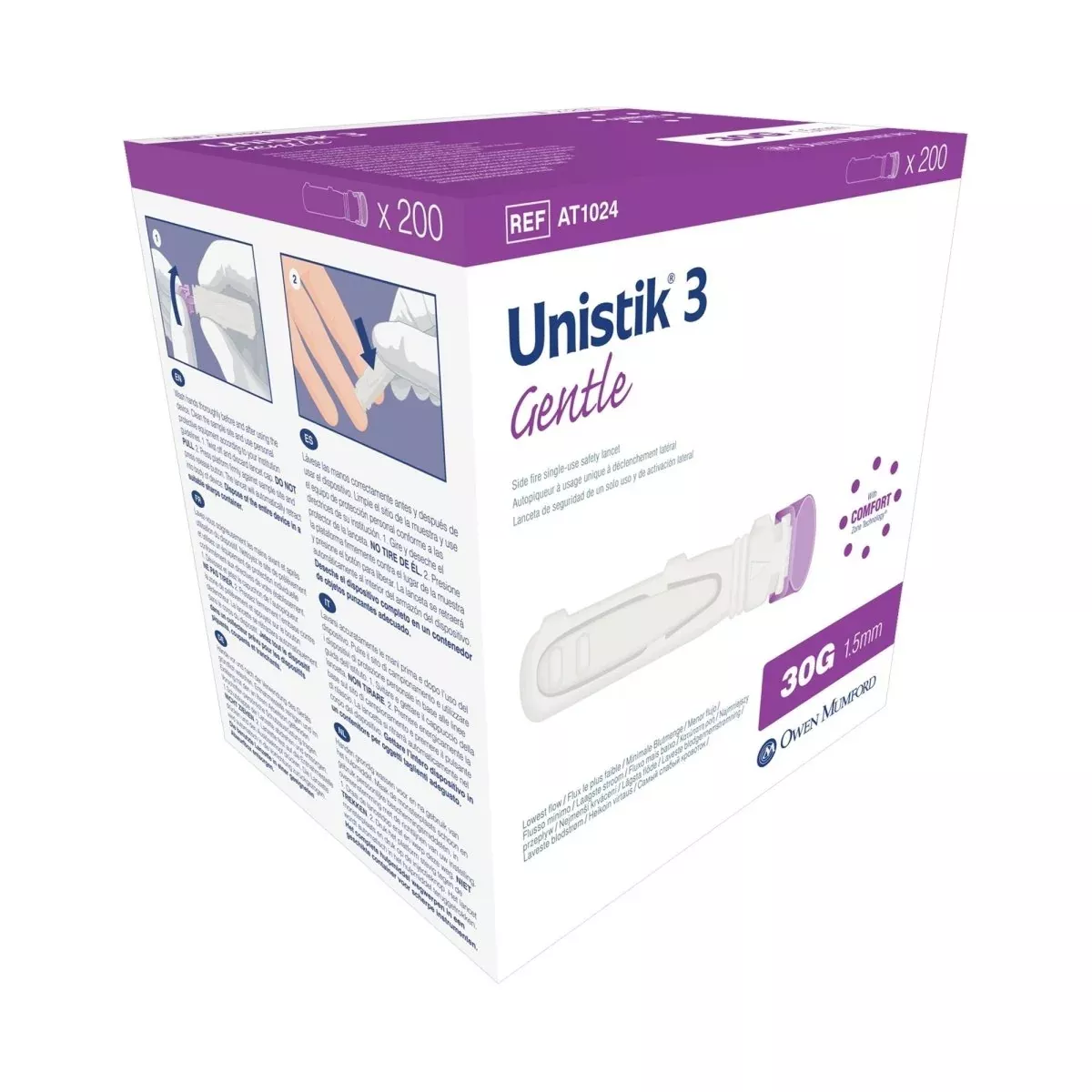 Unistik 3 Gentle Safety Lancets