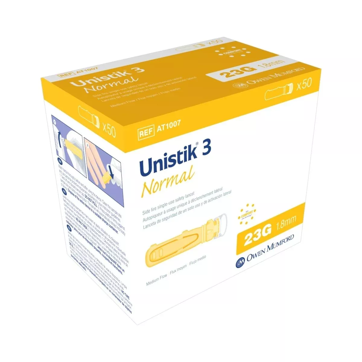 Unistik 3 Normal Safety Lancets