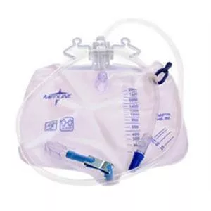 Urinary Drainage Bag with Anti-Reflux Tower and Metal Clamp 2,000 mL