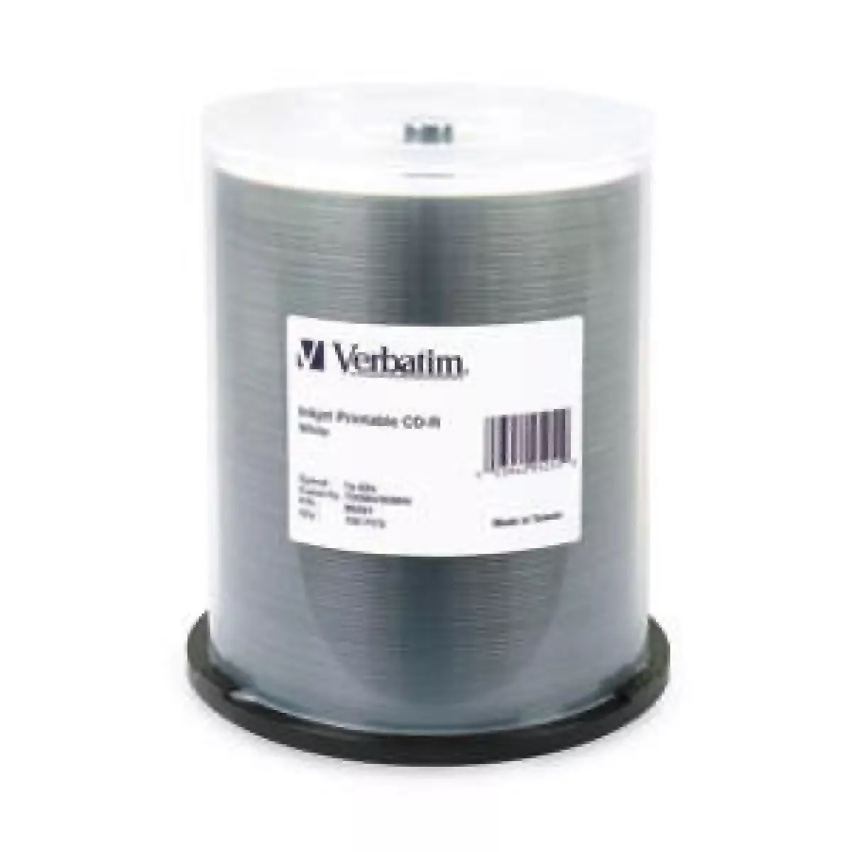 Verbatim Cd-R 80Min, 52X Inkjet White 700Mb 100 Per Pack