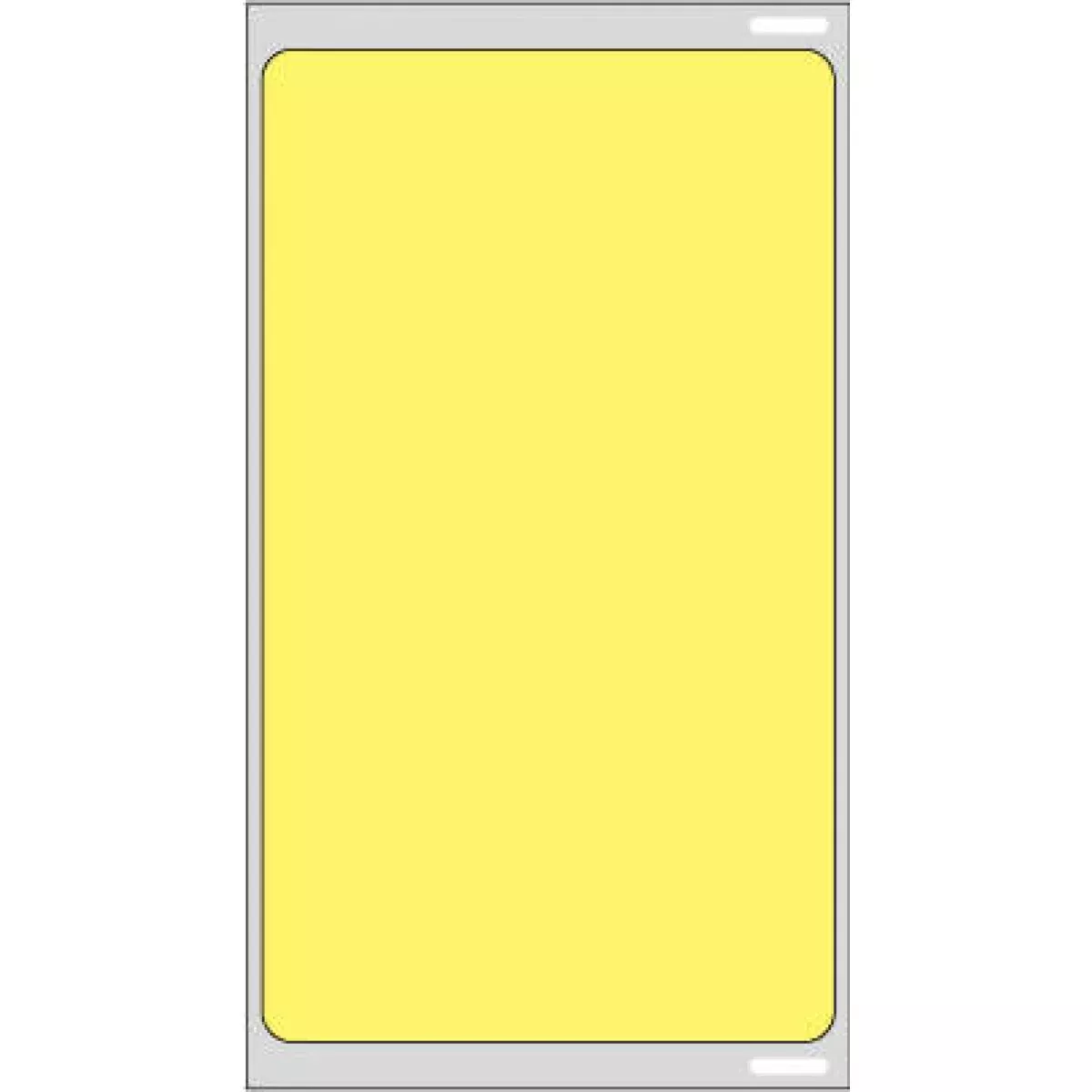 Visitor Pass Label Compatible With Dymo Printer (Direct Thermal Paper) (Permanent) 2 5/16" X 4" Fluorescent Yellow - 250 Per Roll