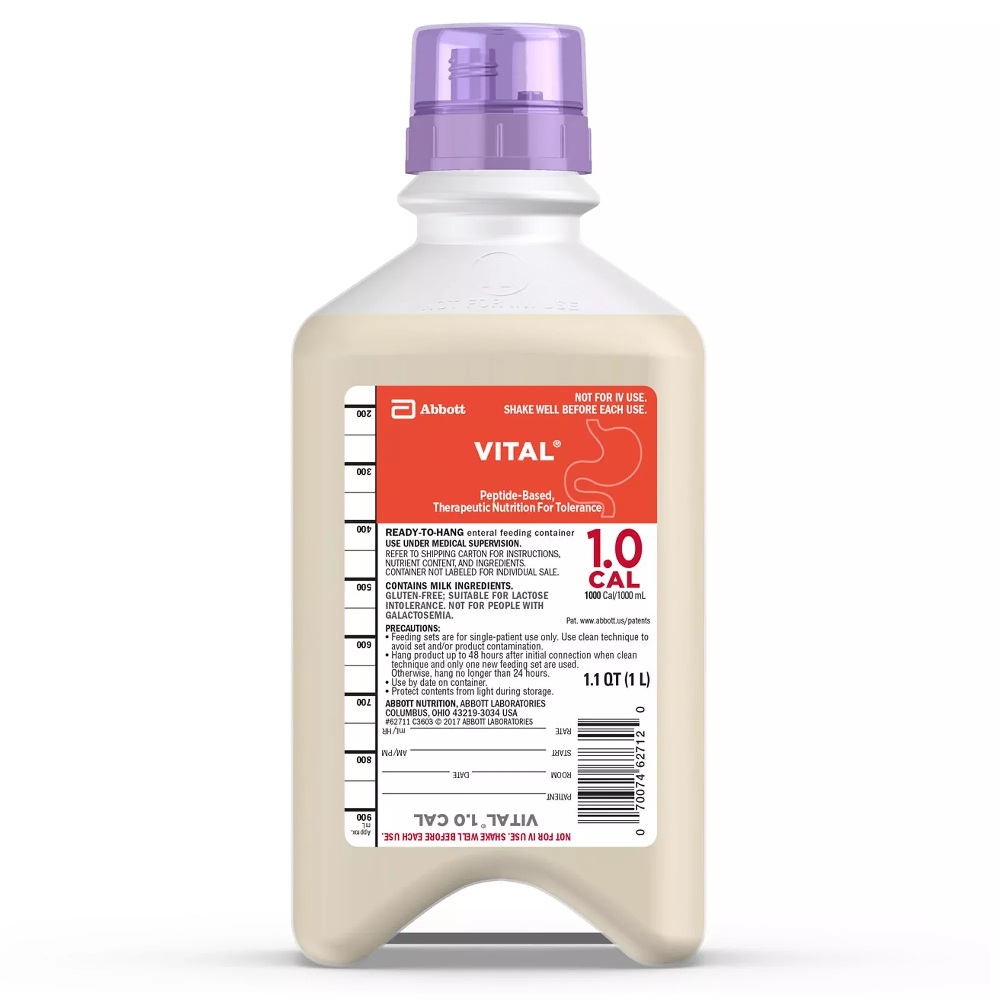 Vital 1.0 Cal Ready to Hang Tube Feeding Formula
