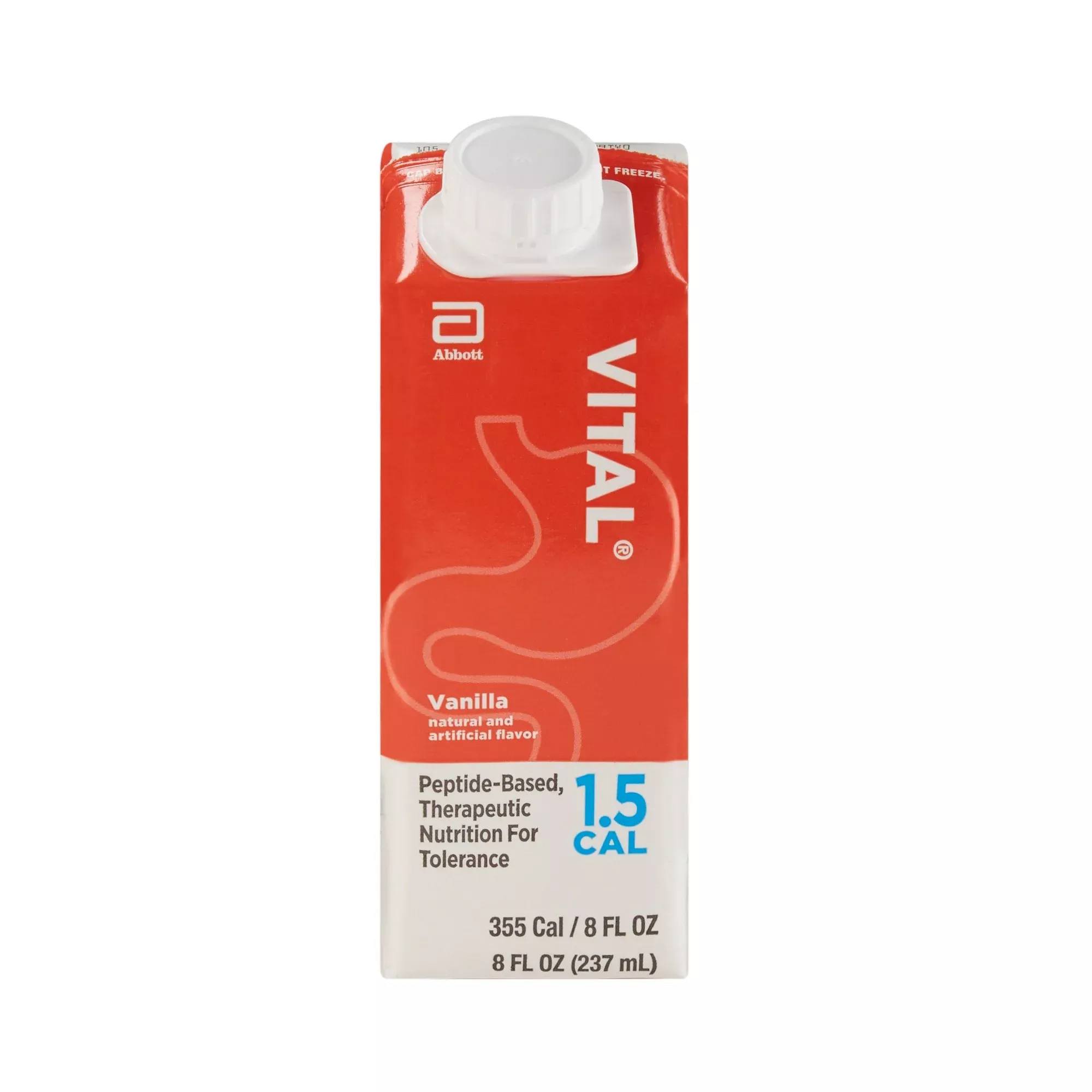 Vital 1.5 Cal Vanilla Peptide-Based Therapeutic Nutrition for Tolerance, 8-oz.