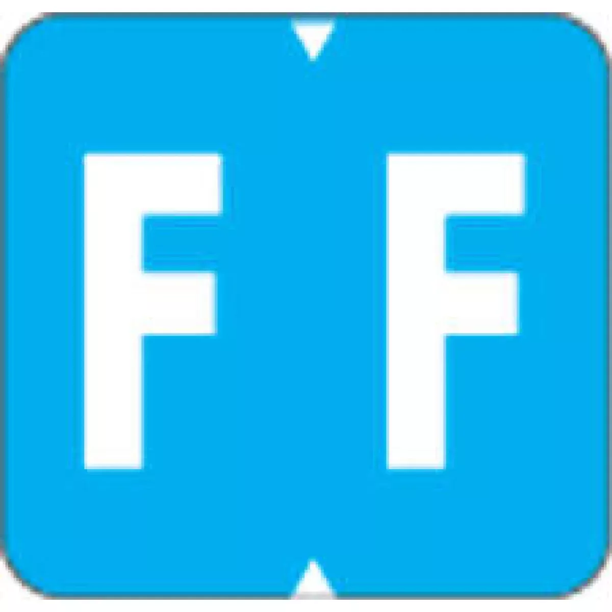 Vre Compatible 8850 Color Code Label Alpha "F" 1 1/4" X 1 1/4" Light Blue Permanent - 500 Per Roll