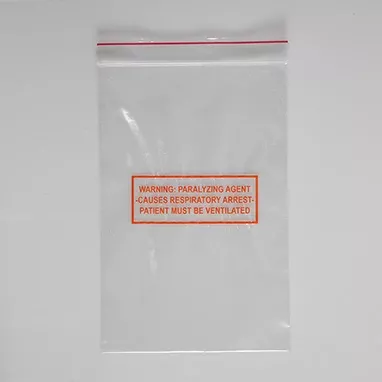 Warning Paralyzing Agent Bags, 6 x 9 H-20097-14158
