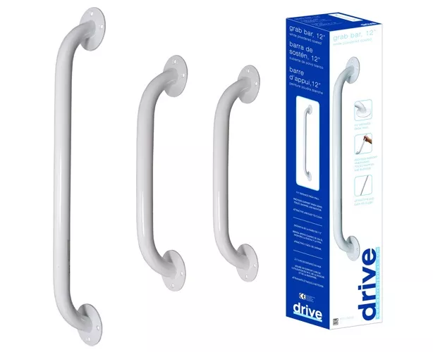 White Powder Coated Grab Bar