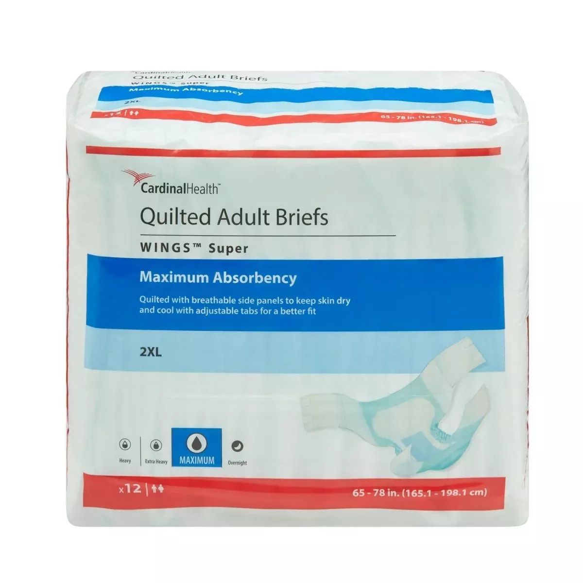 Wings Super Maximum Absorbency Incontinence Brief