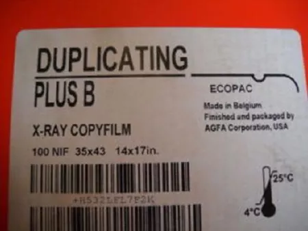 X-Ray Duplicating Film Duplicating Plus 35 X 43 cm , 100/BoxAgfa LFL7F