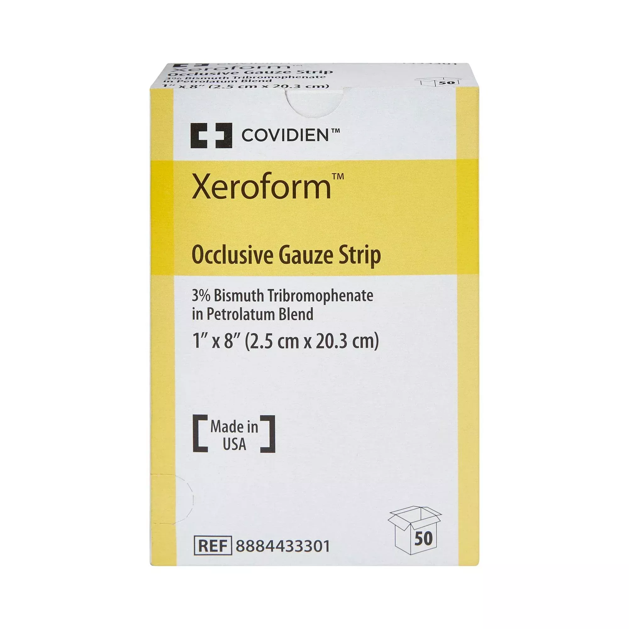 Xeroform Petrolatum Gauze Strips, Box of 50
