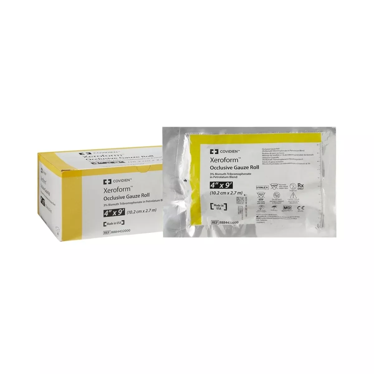 Xeroform Petrolatum Impregnated Dressing, 4 Inch x 3 Yard