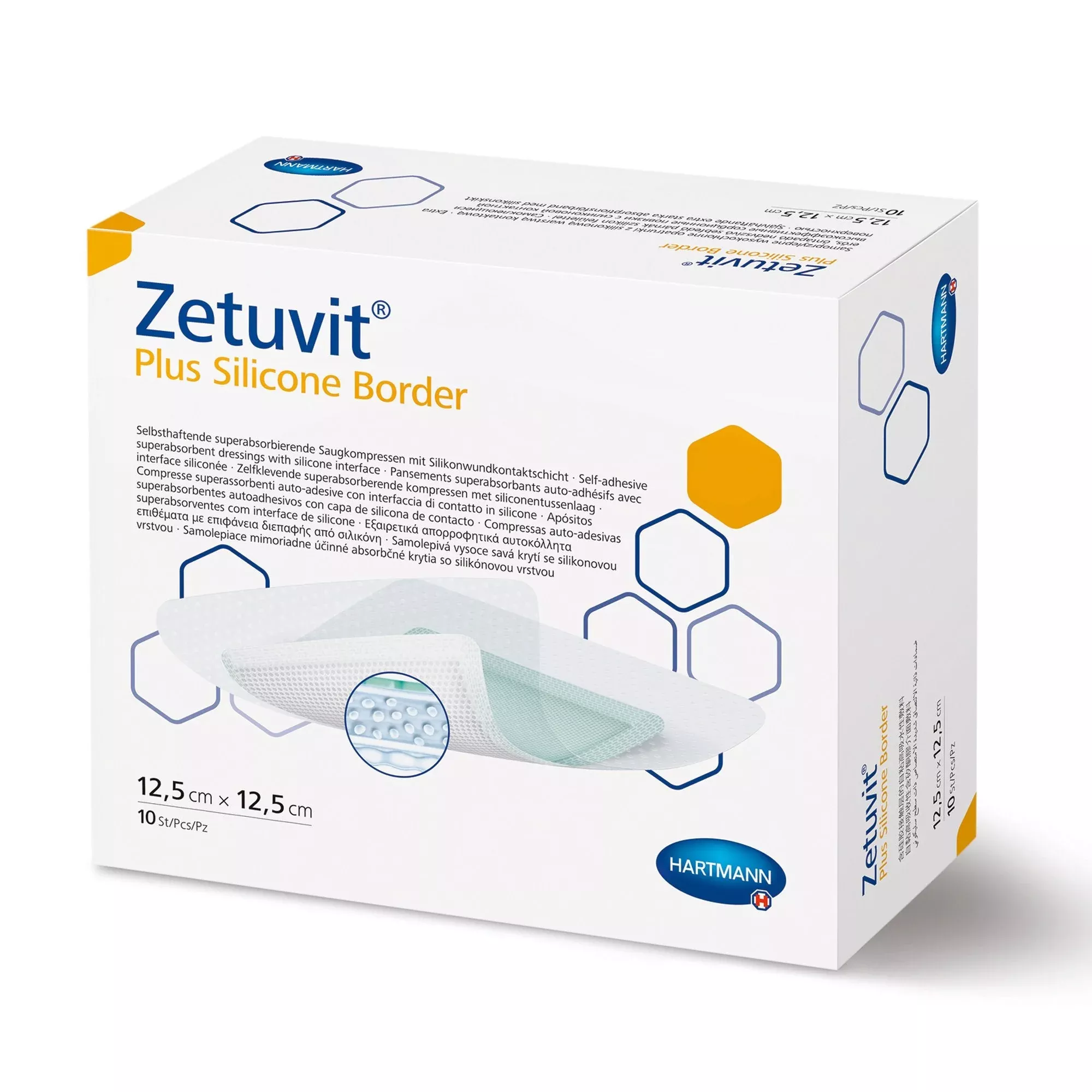 Zetuvit Plus Silicone Border Super Absorbent Dressing