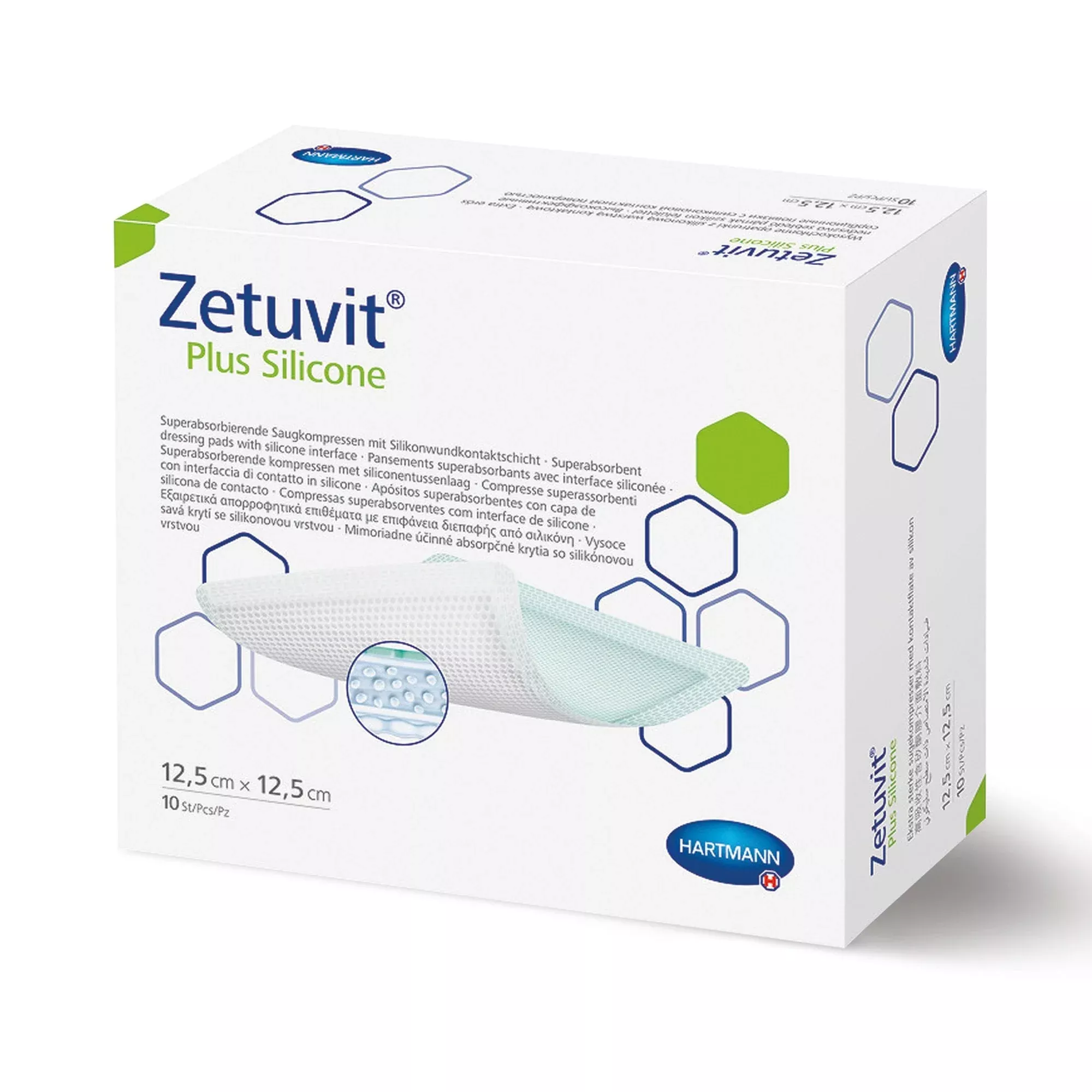 Zetuvit Plus Silicone Non-Bordered Super Absorbent Dressing